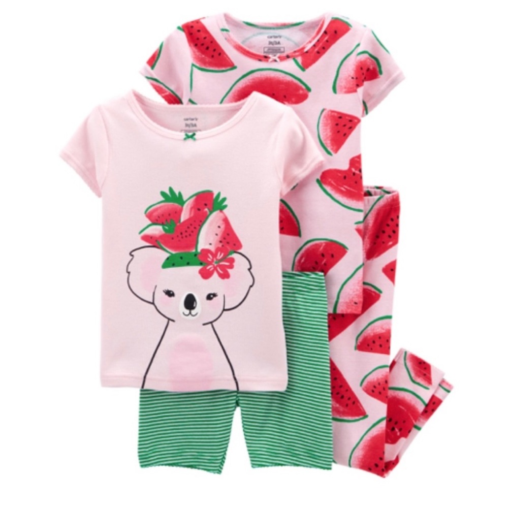 Carter’s Pajama Set 3T Cotton watermelon NWT